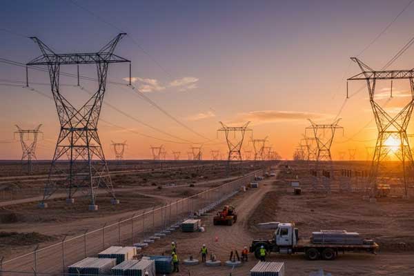Supply of portable steel fence and chain link panels for a high-voltage transmission project in Saudi Arabia